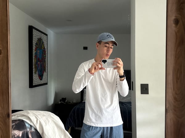 Mirror selfie in a bedroom, San Bernardino Tlaxcalancingo
