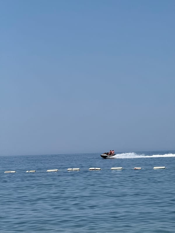 Summer morning on the water in Budva, Montenegro