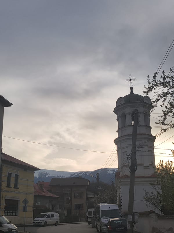 Spring afternoon street documentation in Berkovitsa, Bulgaria
