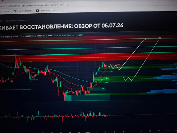 Late-night crypto trading session on a lit-up gaming setup
