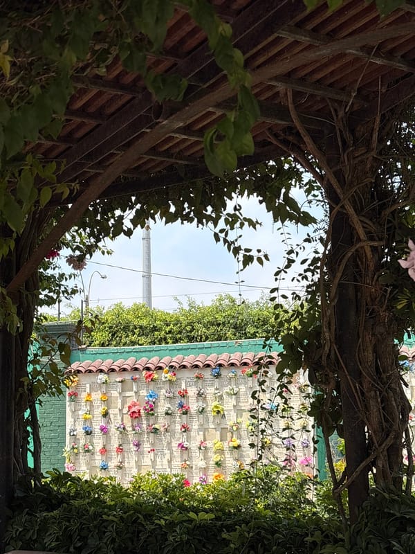 Cemetery visit documented in Callao, Peru