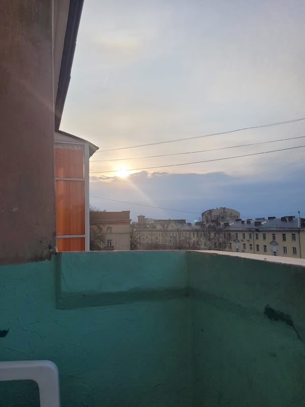 Angled cityscape photograph captured in Izhevsk, Russia