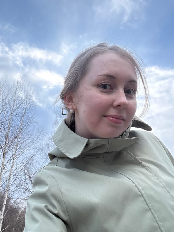 Woman documents springtime urban waterfront exploration in 18 memories