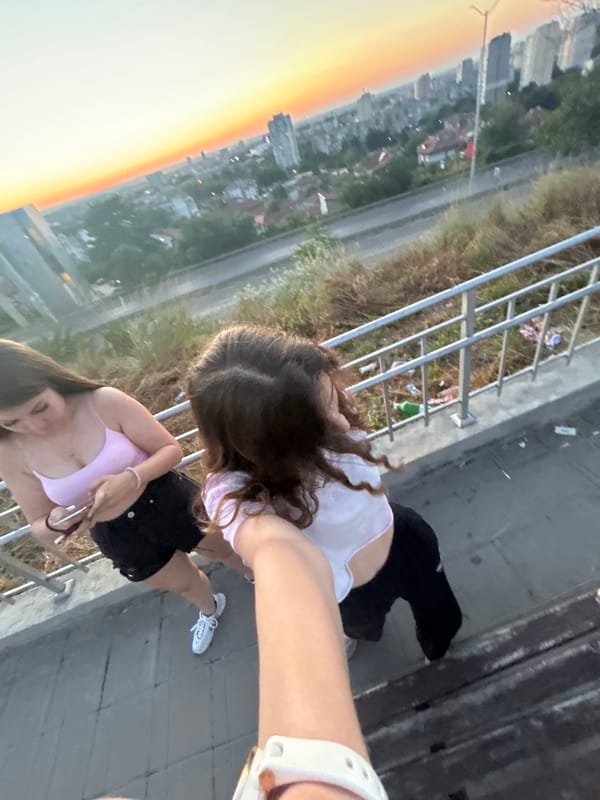 Sunset views from a Ruse overlook on a June evening