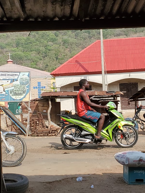 Morning street life documented in Mararaba, Nigeria