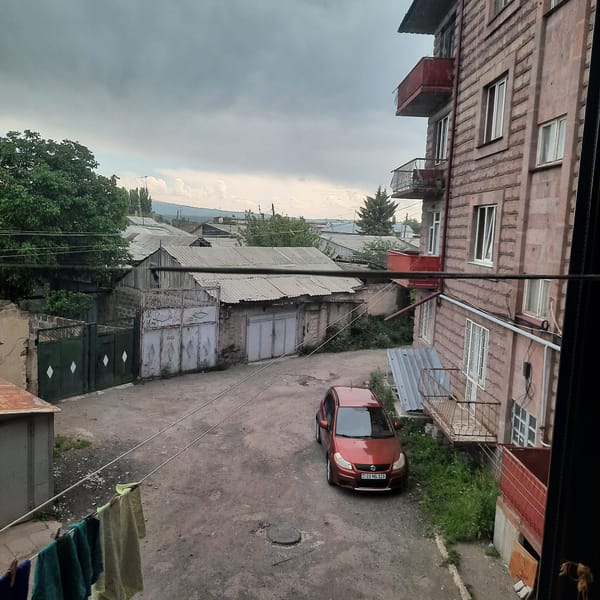 Resident documents quiet Saturday morning scenes across Gyumri, Armenia
