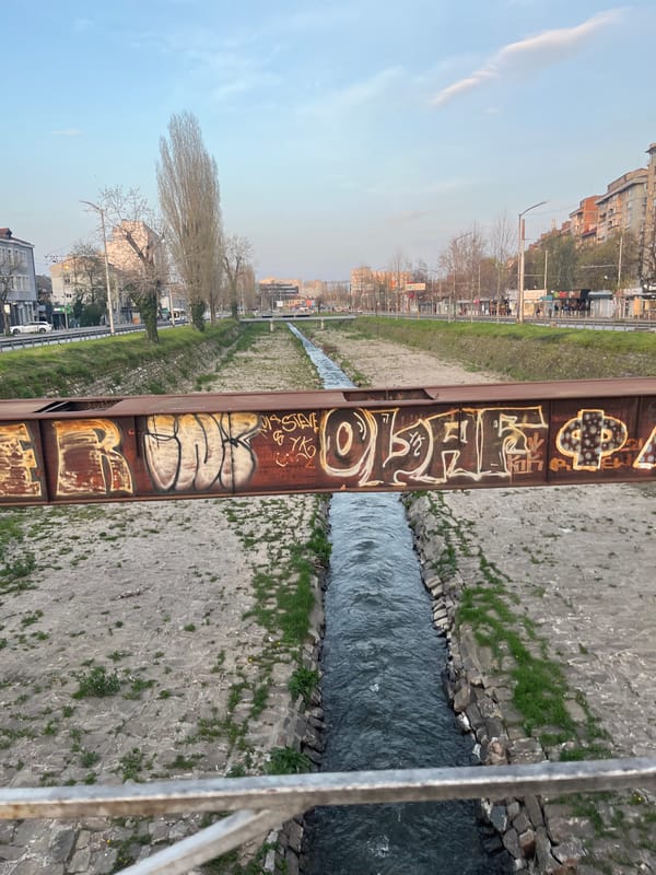 Quiet afternoon scenes captured along Sofia's Perlovska River