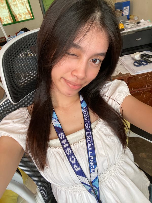 Selfies and casual snapshots from a school setting in Panabo