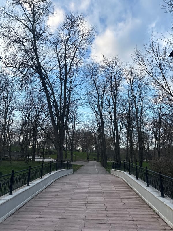 Afternoon park visit documented in Dobrich, Bulgaria
