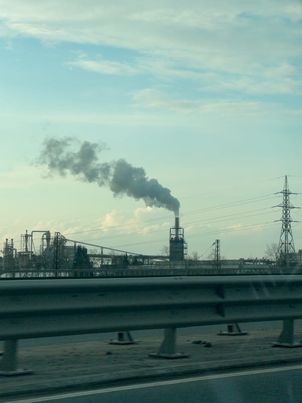 Industrial smoke plume observed at Burgas factory