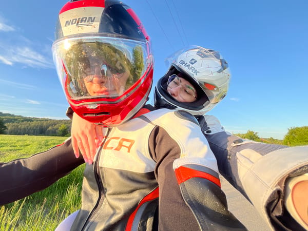 Motorcyclist duo documents afternoon ride with helmet cam footage