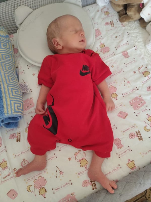Newborns resting peacefully in Bubuieci, Moldova
