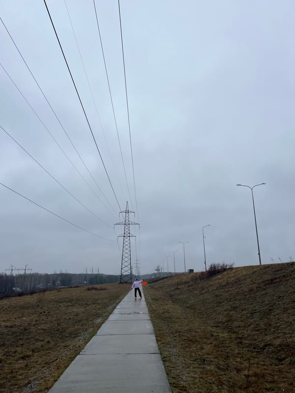 Early morning documentation of outdoor activities in Chaikovsky, Russia