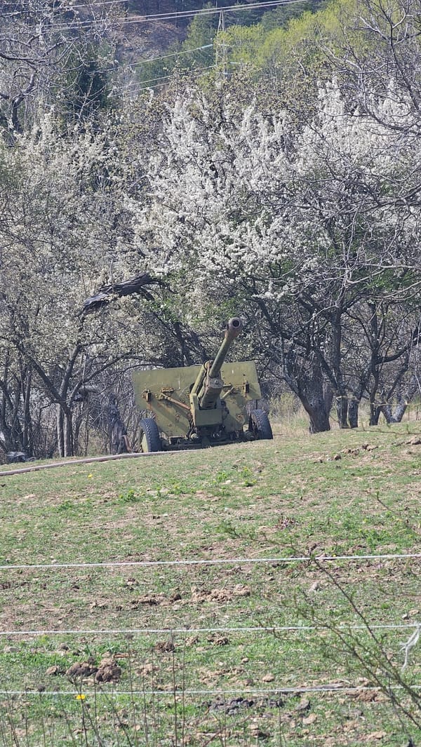 Historical military display and bird sculpture documented in Klisura