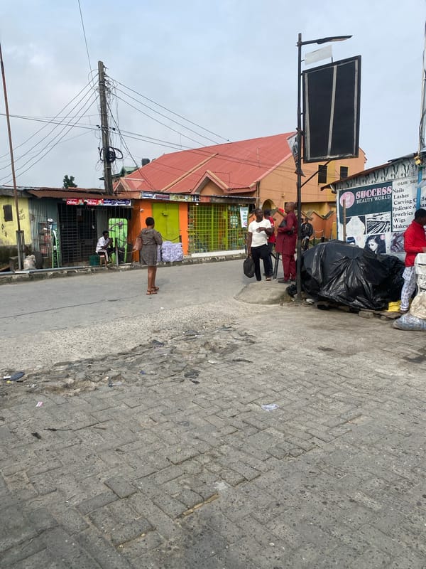 Street life and transit activity in a busy urban neighborhood