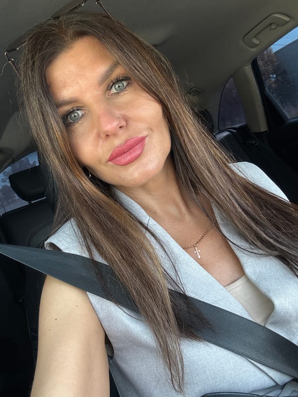 Car selfies and a bus station on a summer morning in Chaikovsky