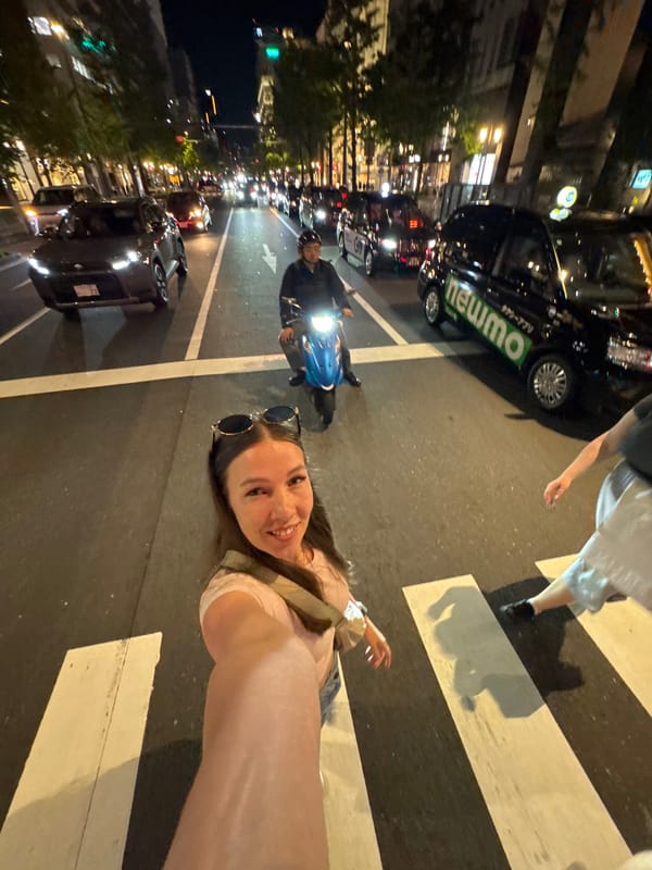 Street photography and sightseeing documented in central Osaka