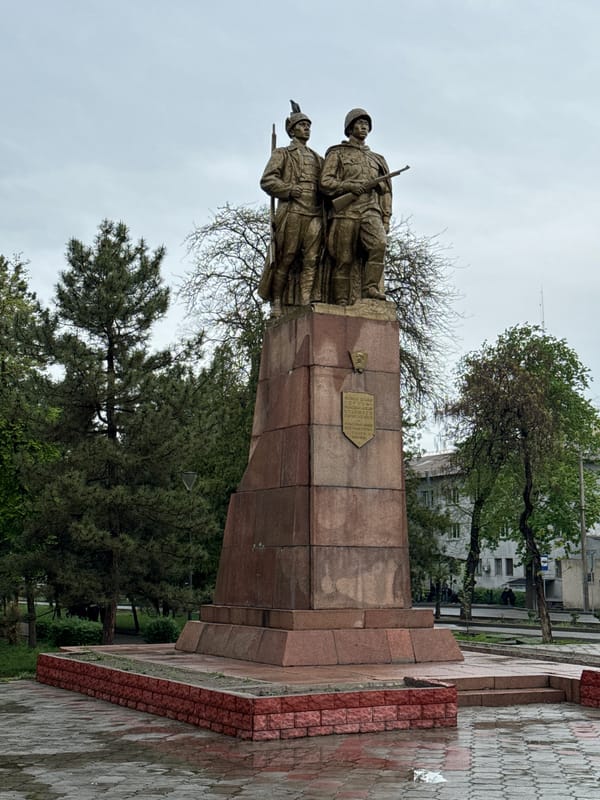 Morning rain scenes documented across Bishkek, Kyrgyzstan