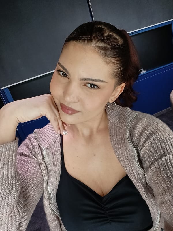 Woman poses for indoor photo in Sofia
