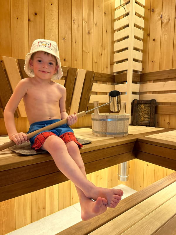 Sauna interior documented in Прикамский, Russia