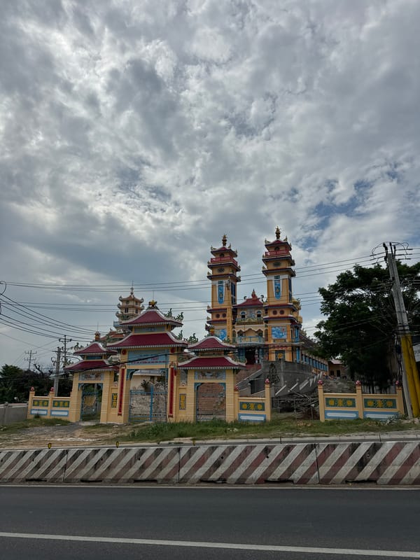 Ornate Vietnamese temple complex in Phú Thủy, multiple angles