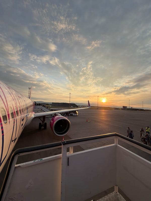 US military aircraft on the tarmac at Sofia Airport at dusk