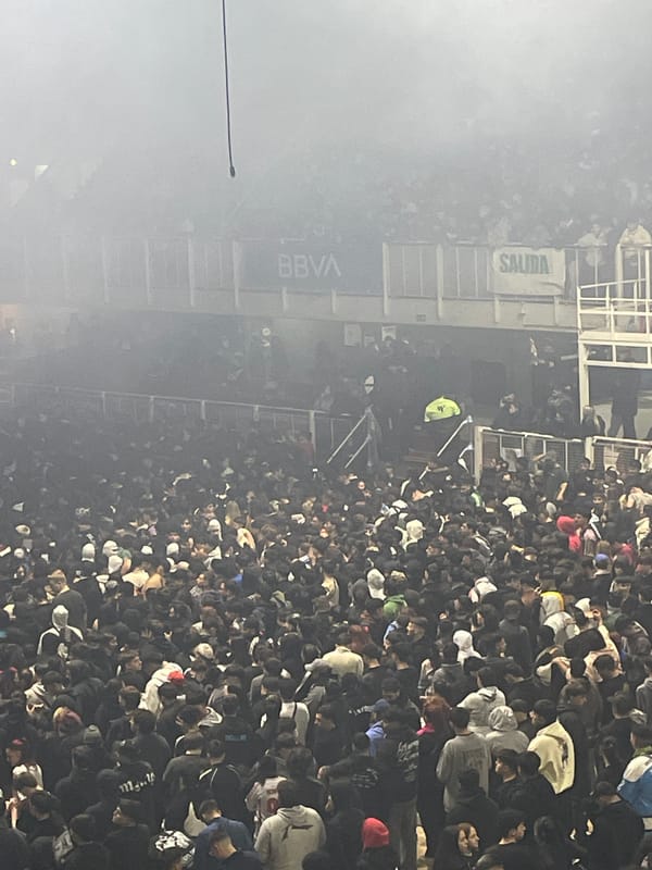 Packed crowd fills BBVA stadium in Buenos Aires