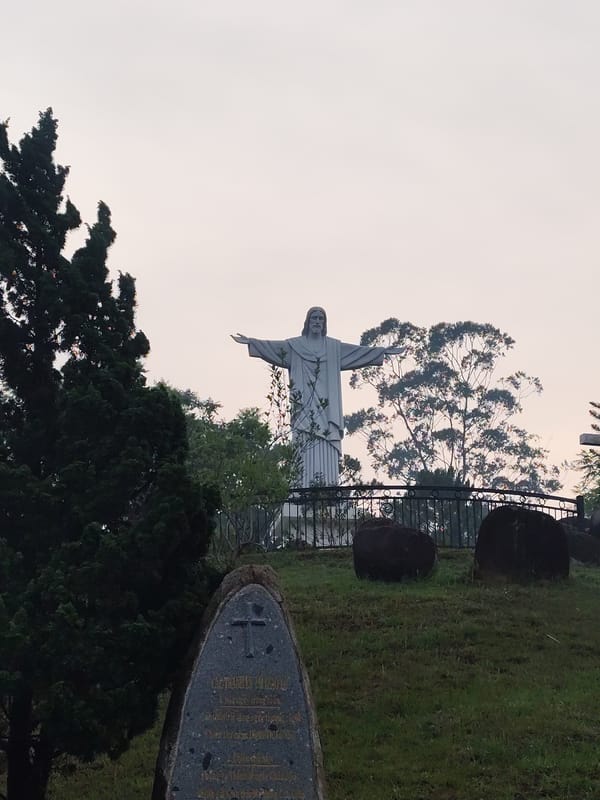 Visitor captures Catholic hilltop shrine in Da Lat, Vietnam