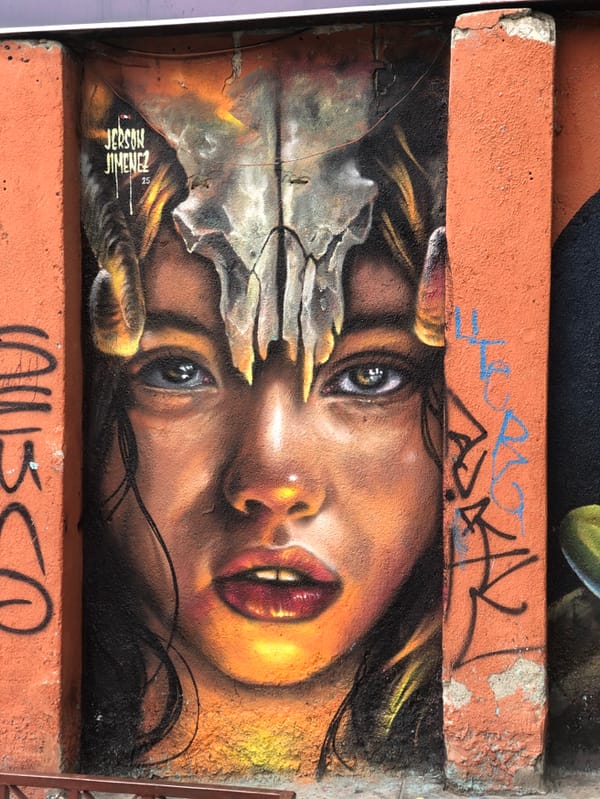 Street art documentation walk through La Paz art district