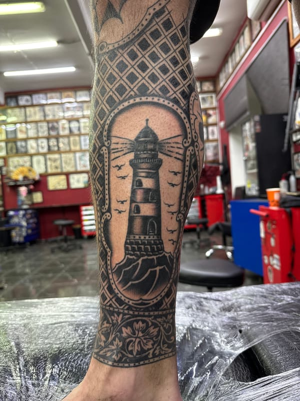 Tattoo session documented at Moscow studio