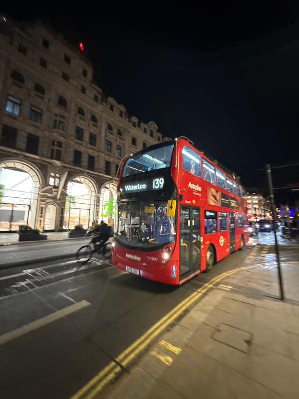 Evening street activity observed across central London locations