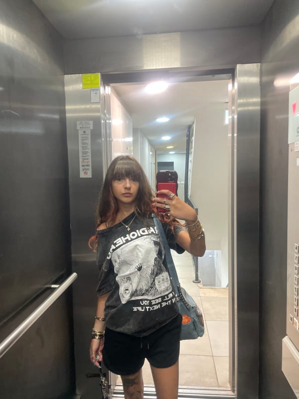 Selfies and nail close-ups in Raanana, Israel