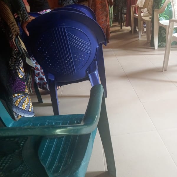Candid look inside a busy, cluttered gathering space