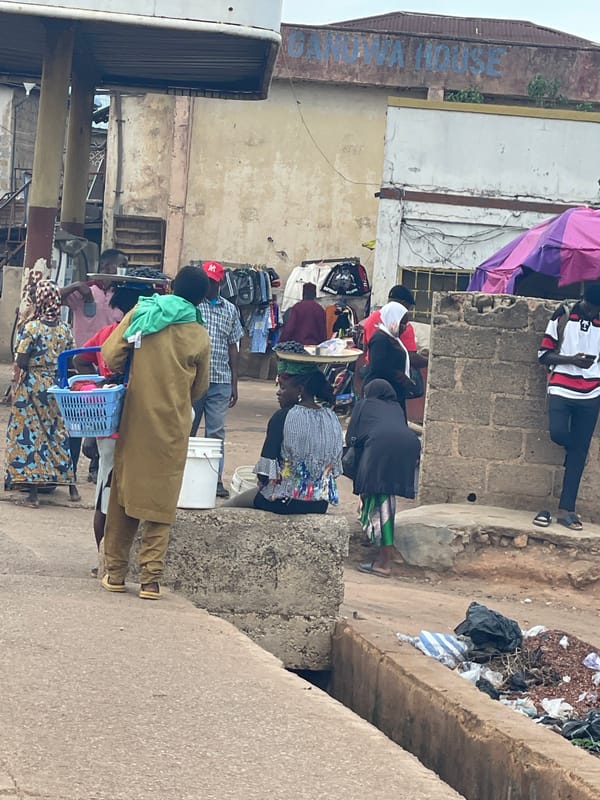 Urban marketplace daily life documented across four-hour period