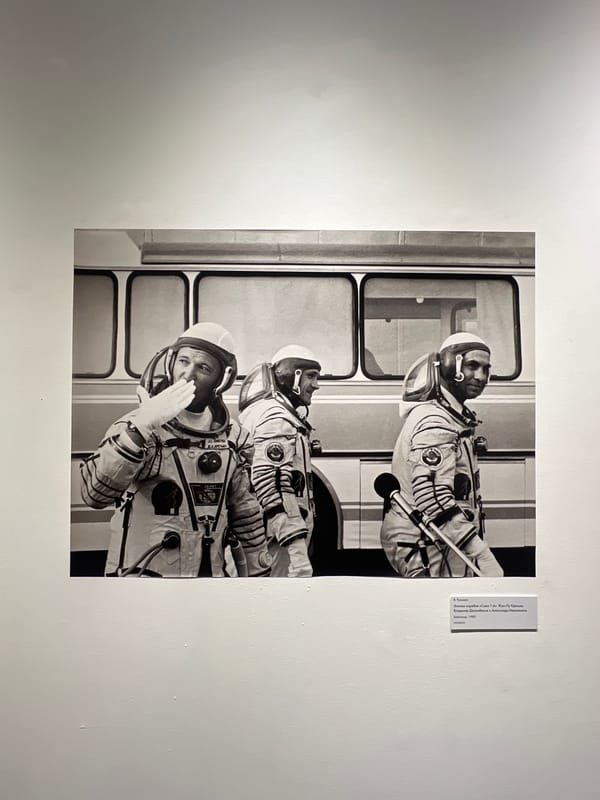 Museum visit documented in Saint Petersburg cultural institution
