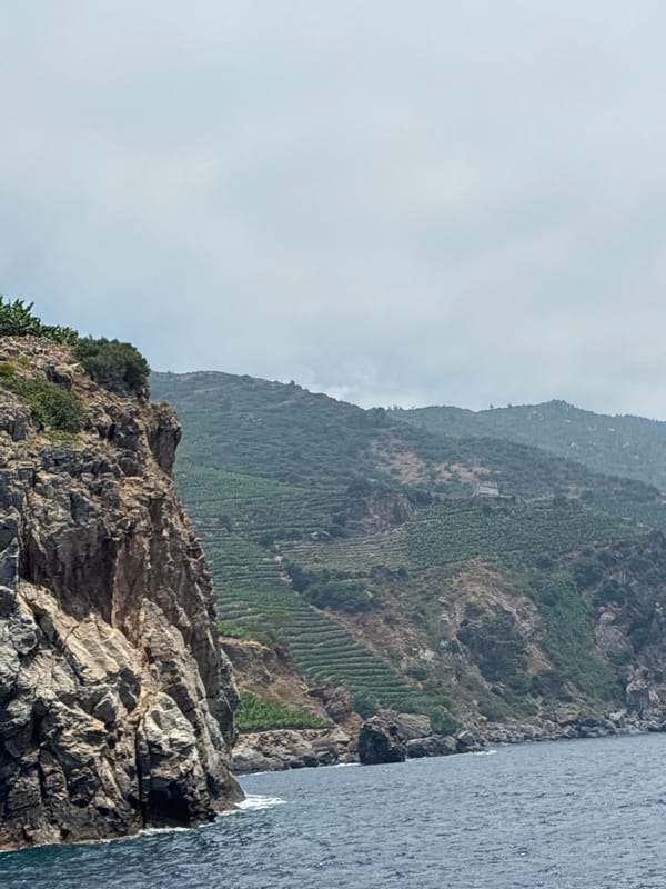 Sea caves and clifftops along Gazipaşa's Mediterranean coastline