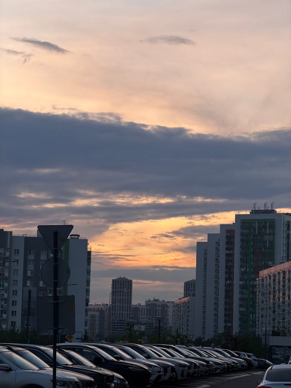 Urban evening scenes captured across residential district June 8