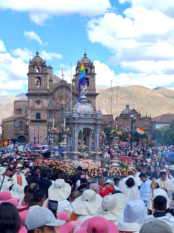 Corpus Christi procession fills Plaza de Armas in Cusco