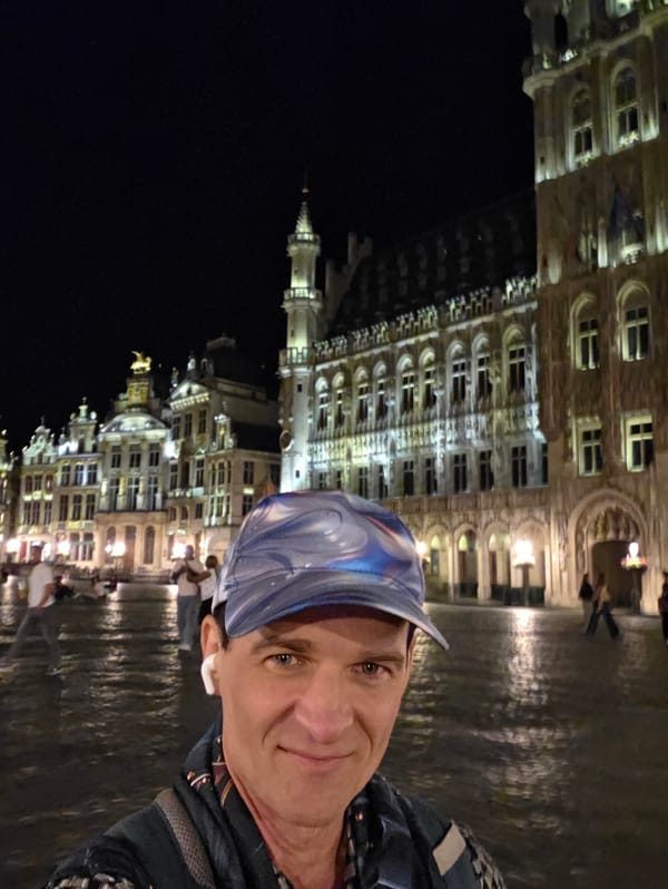 Night scenes across Brussels' cobblestone streets and Grand Place