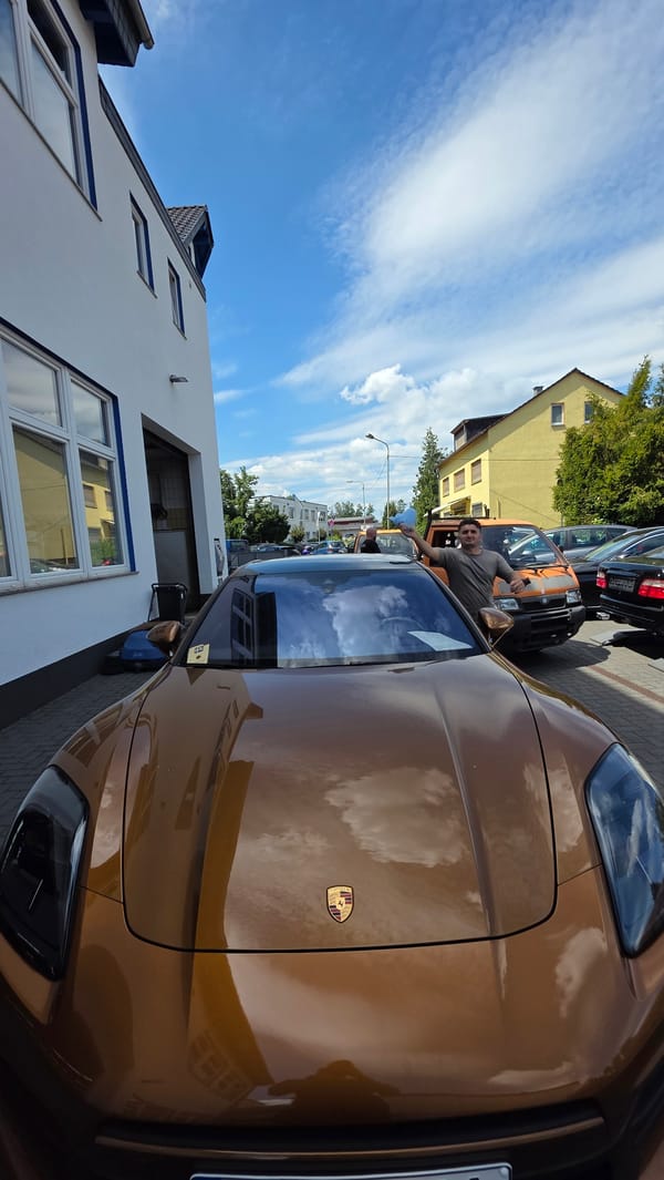 Copper Porsche Panamera E-Hybrid shown from every angle