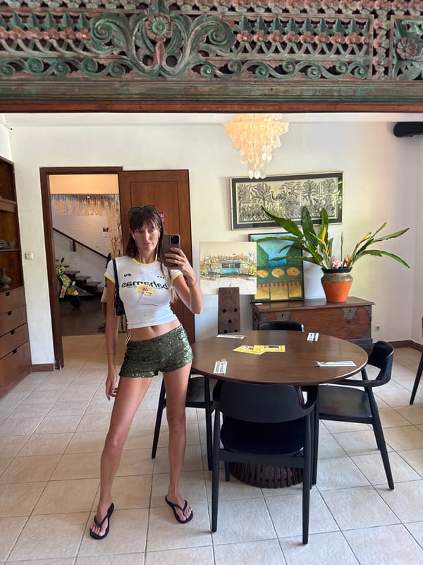 Inside a Mengwi café full of art and tropical character