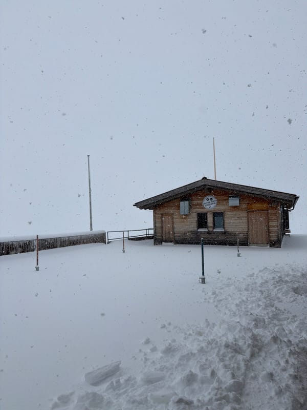 Heavy June snowfall documented at Garmisch-Partenkirchen cabin