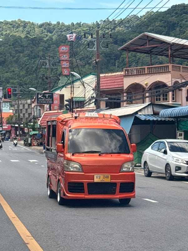 Routine tourist scenes documented across Phuket Thailand morning hours