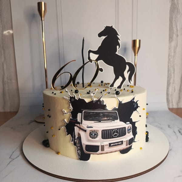 Birthday celebrations documented in Марковский with decorated cakes
