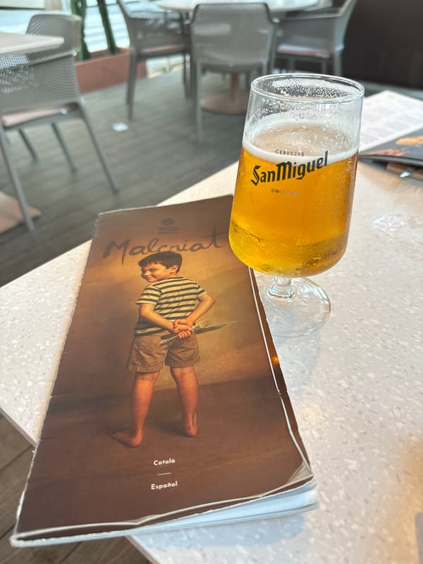 Evening dining and harbor stroll documented in Sant Feliu