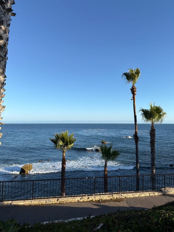 Golden hour at Laguna Beach's Heisler Park and coastline
