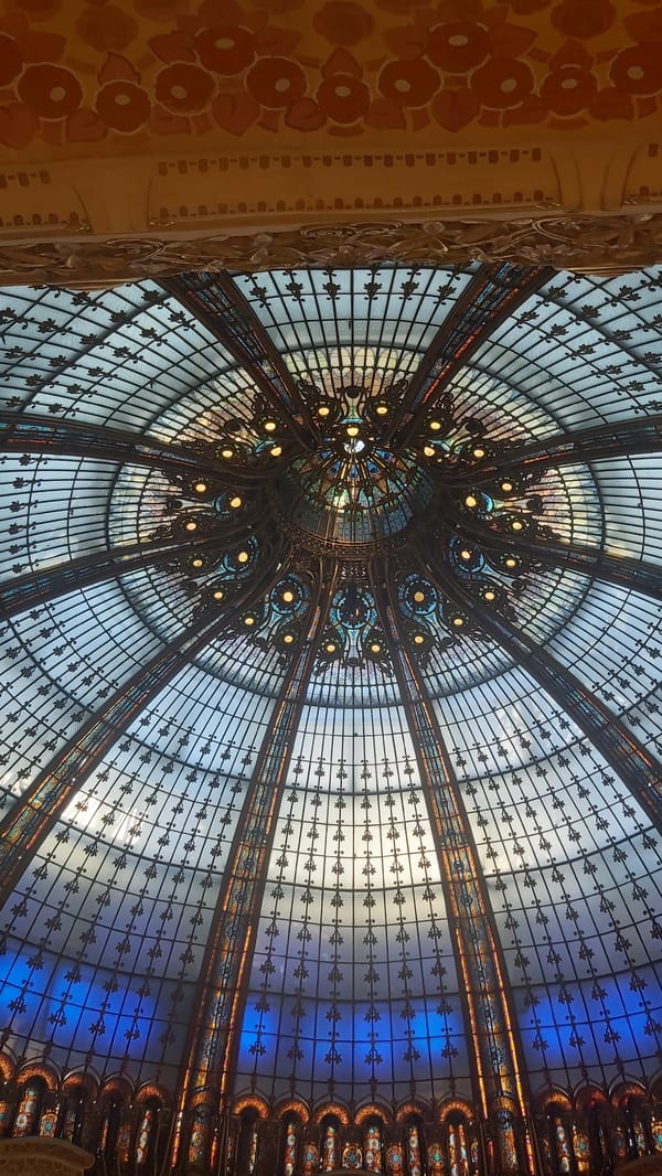 Inside Galeries Lafayette: dome to luxury boutiques