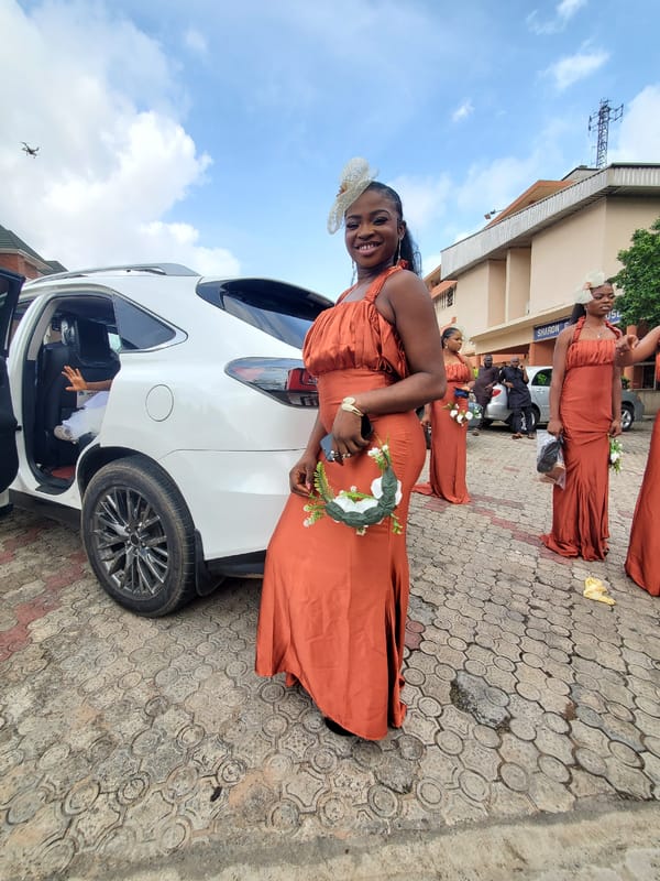 Wedding party preparations documented in Onitsha, Nigeria