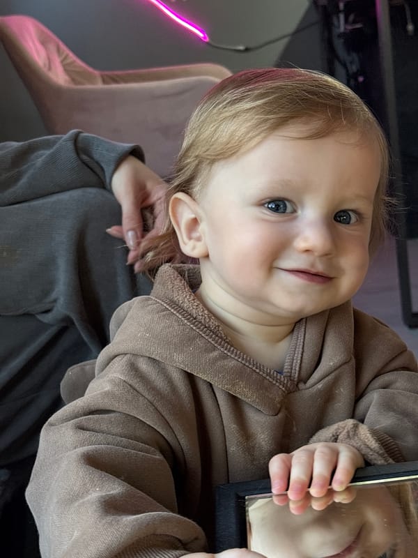 Toddler observed during casual indoor playtime in Minsk