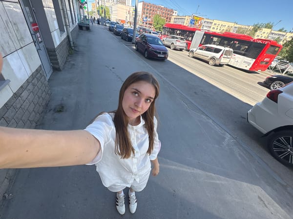 Morning street life captured in Perm, Russia